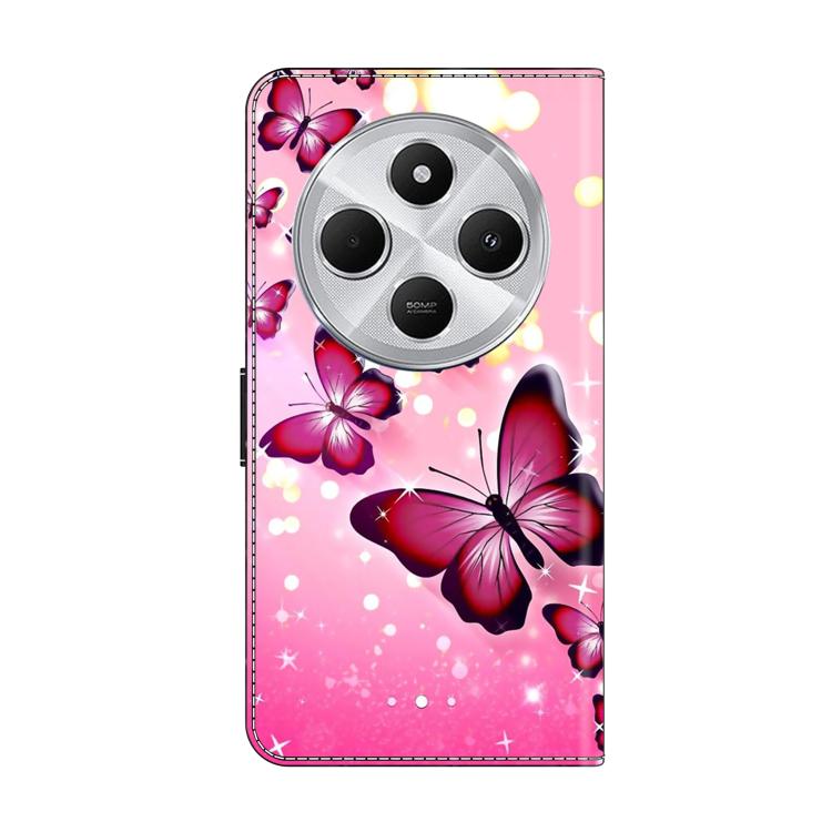 For Redmi 14C 4G Crystal-Like Painted Vegan Leather Phone Case