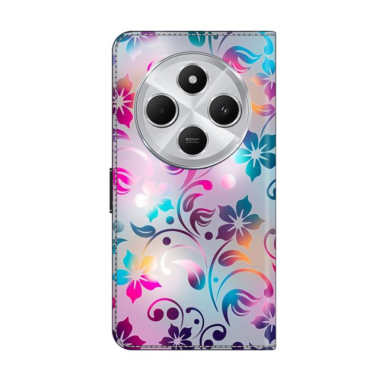 For Redmi 14C 4G Crystal-Like Painted Vegan Leather Phone Case