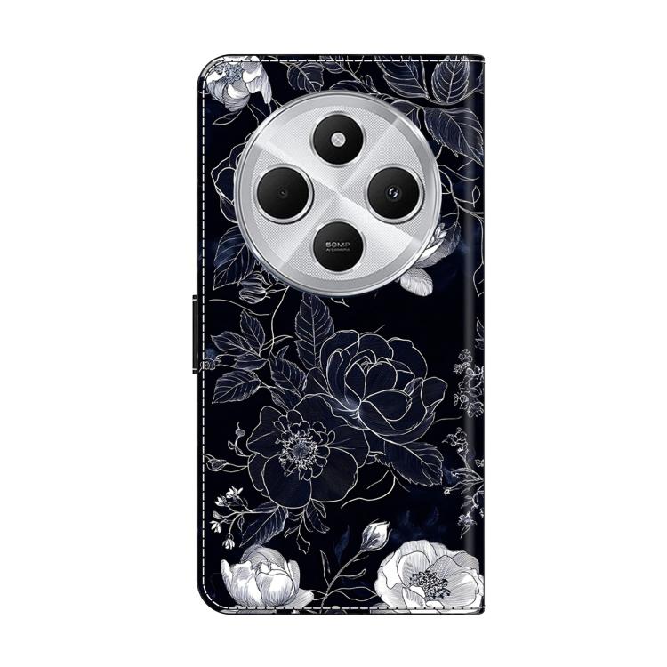 For Redmi 14C 4G Crystal-Like Painted Vegan Leather Phone Case