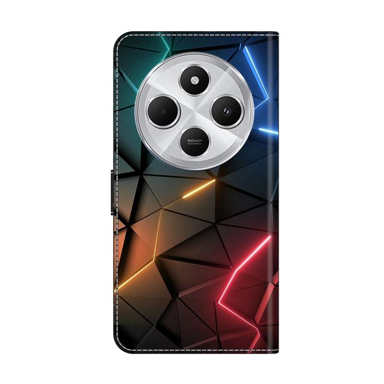 For Redmi 14C 4G Crystal-Like Painted Vegan Leather Phone Case