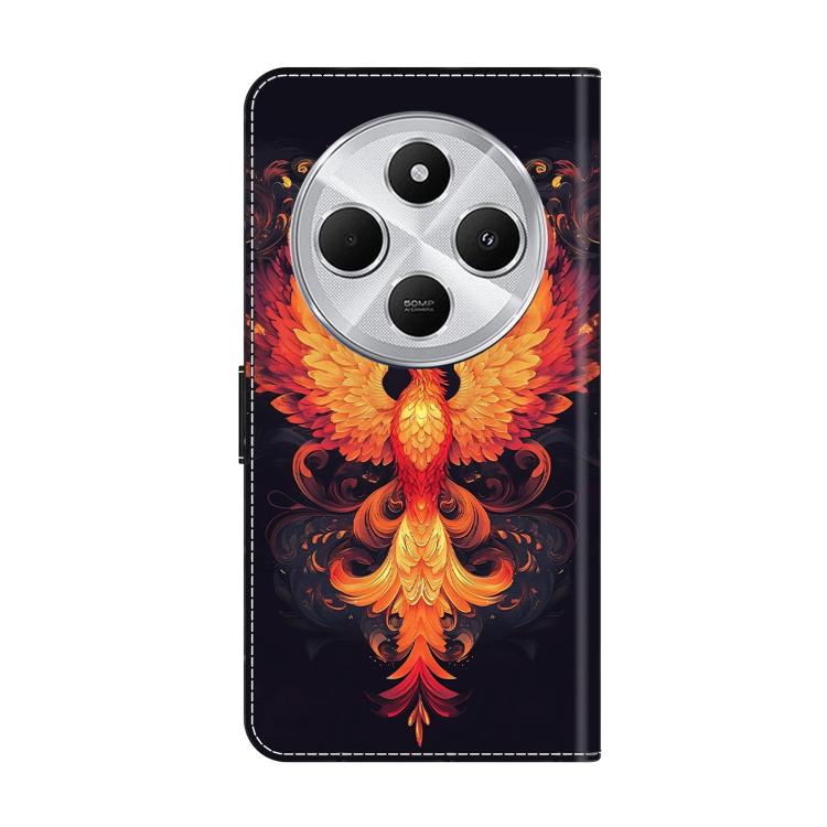 For Redmi 14C 4G Crystal-Like Painted Vegan Leather Phone Case