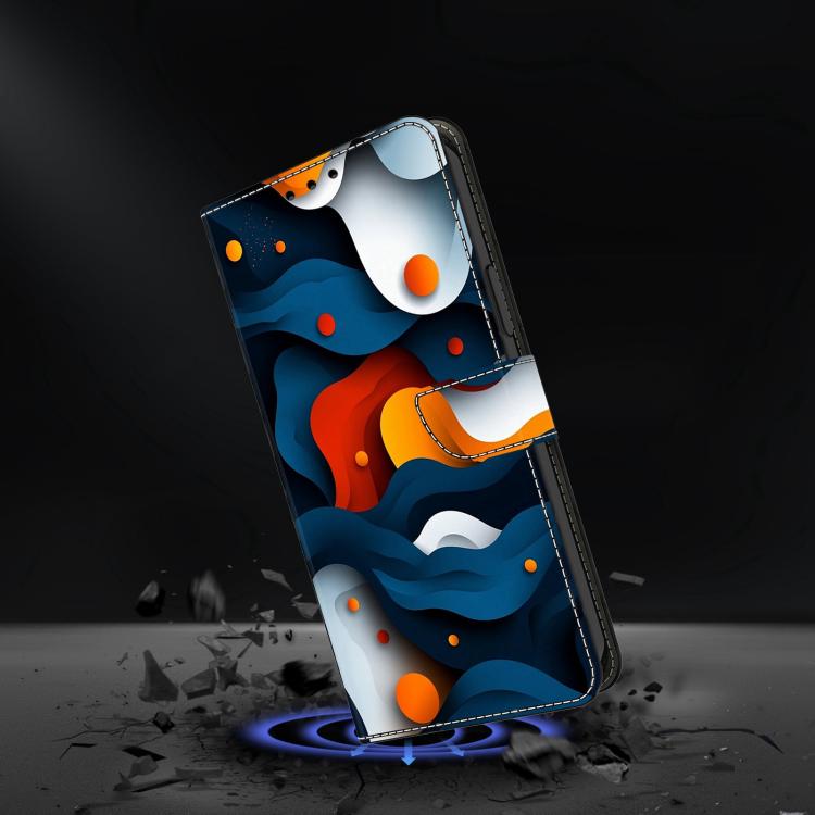 For Redmi 14C 4G Crystal-Like Painted Vegan Leather Phone Case