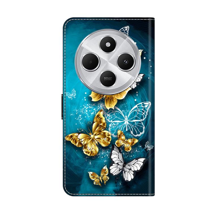 For Redmi 14C 4G Crystal-Like Painted Vegan Leather Phone Case