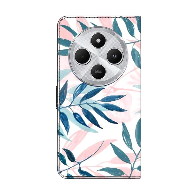 For Redmi 14C 4G Crystal-Like Painted Vegan Leather Phone Case