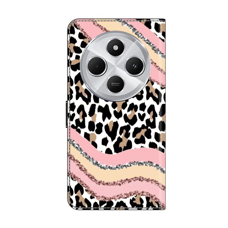 For Redmi 14C 4G Crystal-Like Painted Vegan Leather Phone Case
