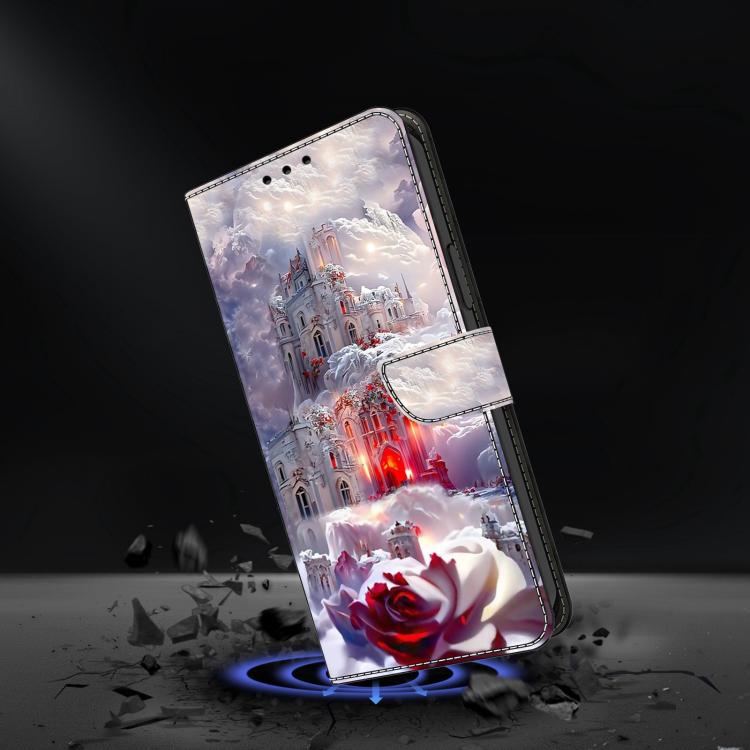 For Redmi 14C 4G Crystal-Like Painted Vegan Leather Phone Case