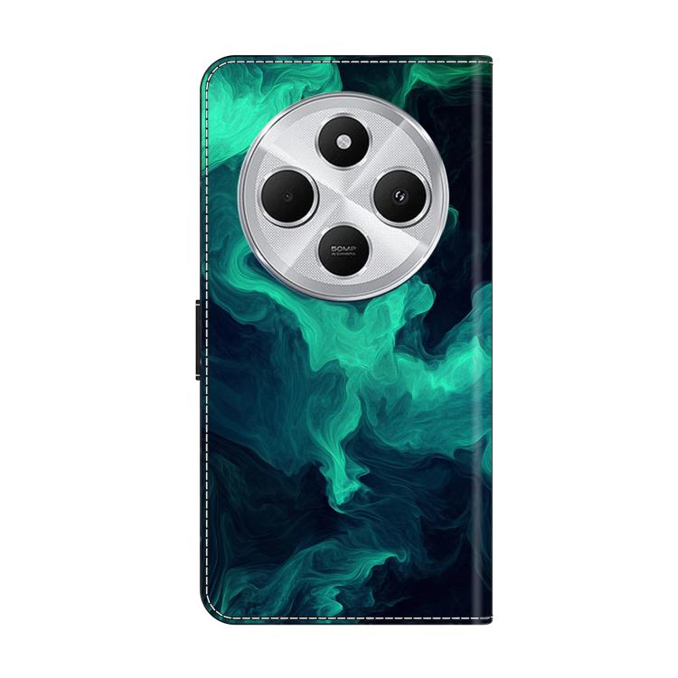 For Redmi 14C 4G Crystal-Like Painted Vegan Leather Phone Case