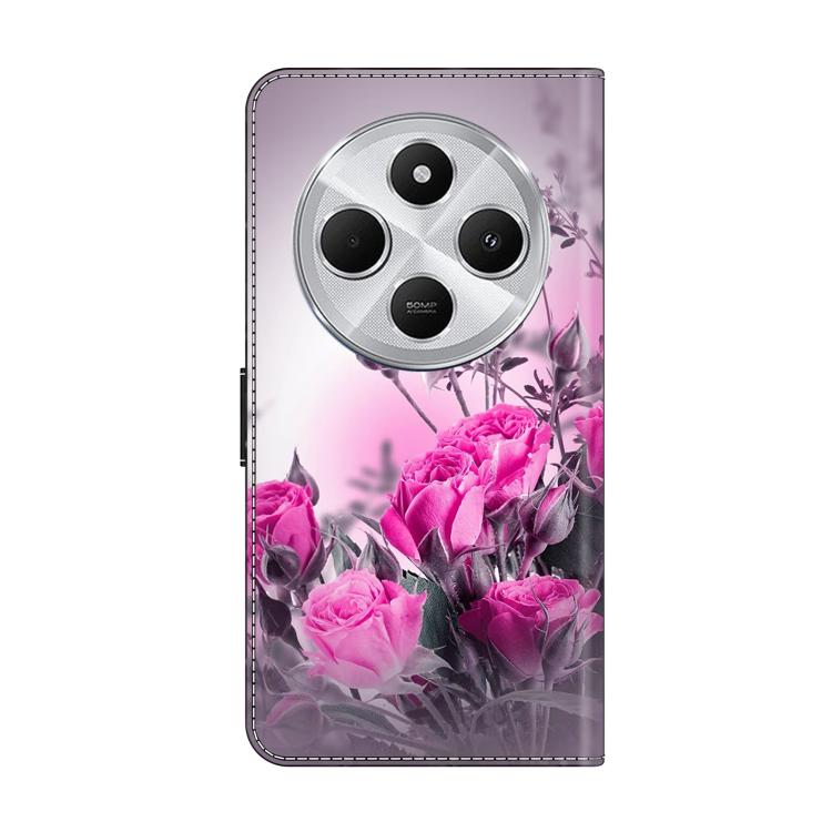 For Redmi 14C 4G Crystal-Like Painted Vegan Leather Phone Case