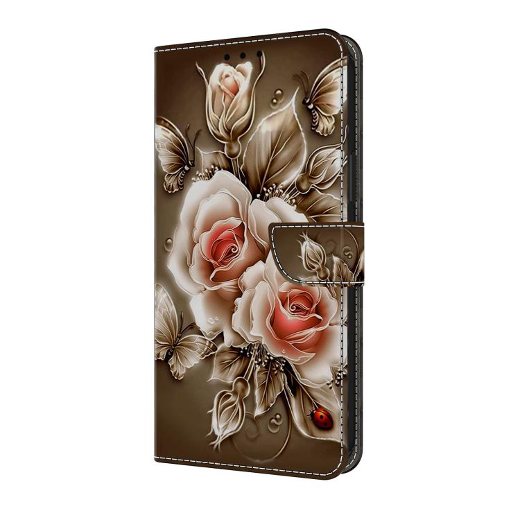 For Redmi 14C 4G Crystal-Like Painted Vegan Leather Phone Case