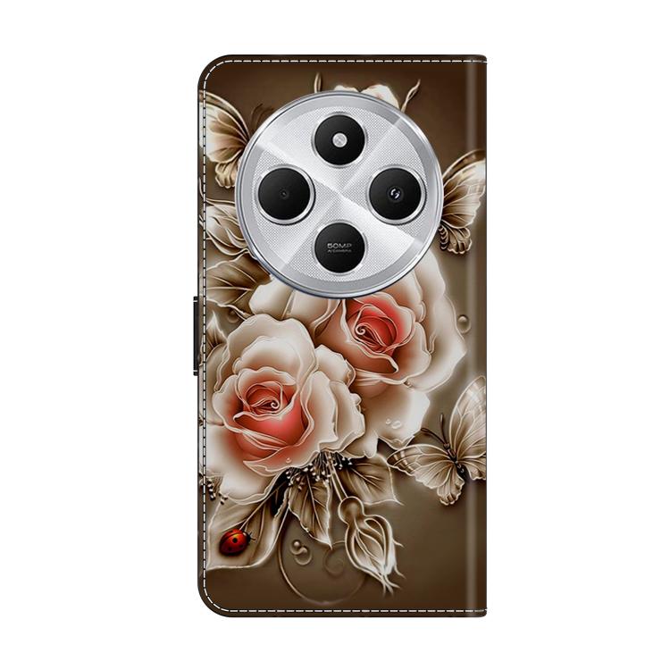 For Redmi 14C 4G Crystal-Like Painted Vegan Leather Phone Case