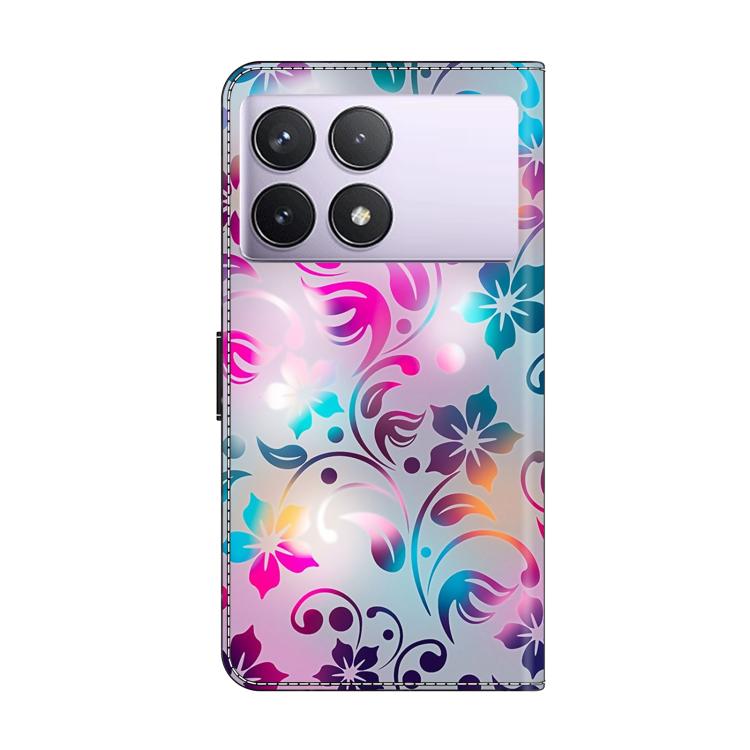 For Redmi K70E / Poco X6 Pro Crystal-Like Painted Vegan Leather Phone Case
