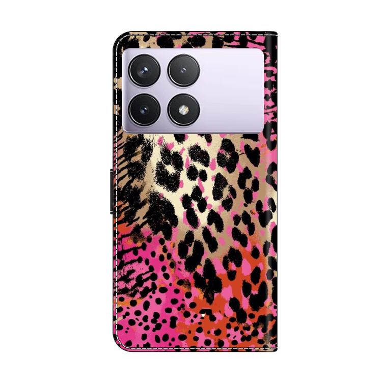 For Redmi K70E / Poco X6 Pro Crystal-Like Painted Vegan Leather Phone Case