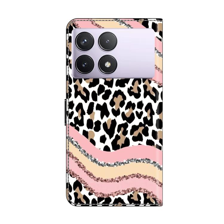 For Redmi K70E / Poco X6 Pro Crystal-Like Painted Vegan Leather Phone Case