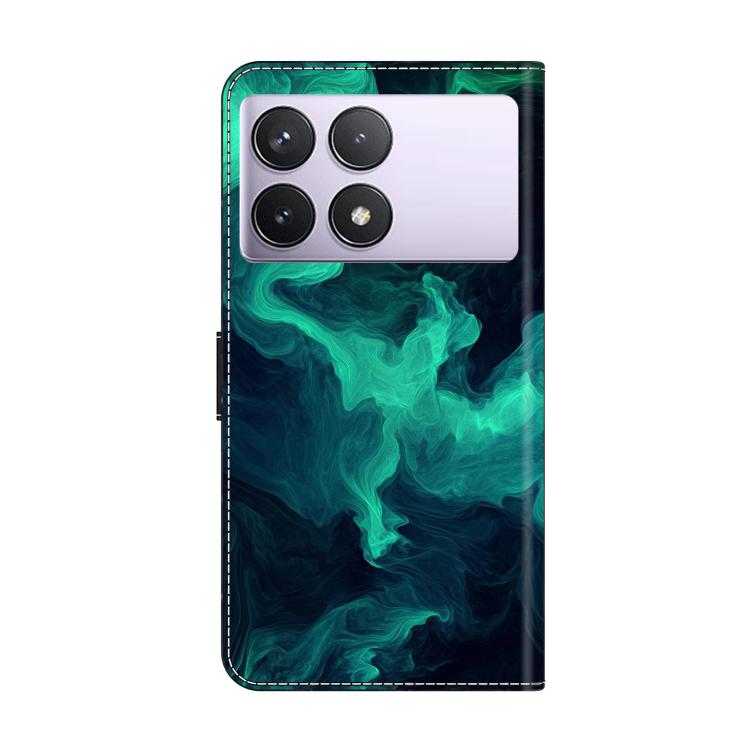 For Redmi K70E / Poco X6 Pro Crystal-Like Painted Vegan Leather Phone Case