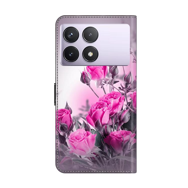 For Redmi K70E / Poco X6 Pro Crystal-Like Painted Vegan Leather Phone Case