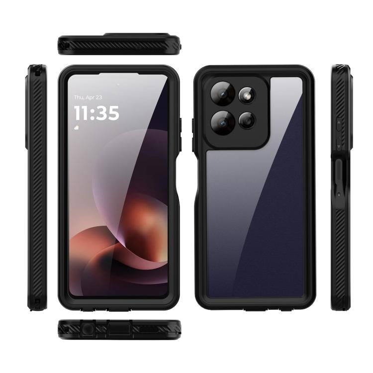 For Motorola Moto G Power 5G 2026 RedPepper Shockproof IP68 Waterproof PC Hybrid TPU Phone Case - Black