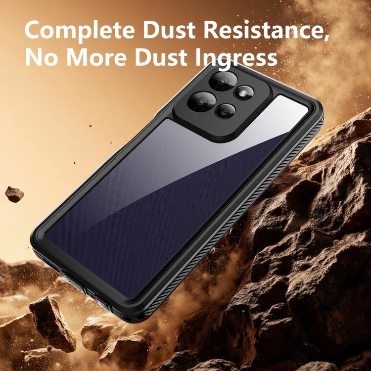 For Motorola Moto G Power 5G 2026 RedPepper Shockproof IP68 Waterproof PC Hybrid TPU Phone Case - Black