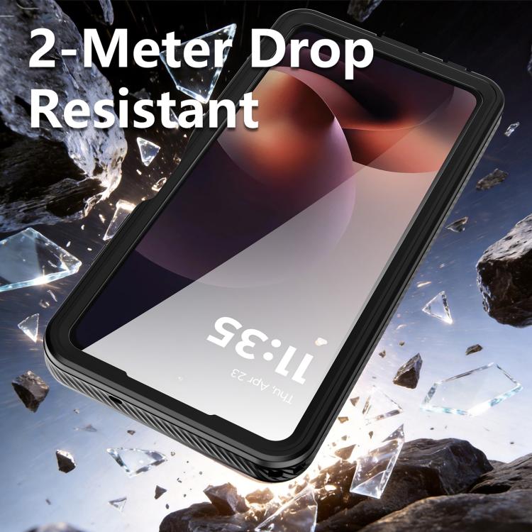 For Motorola Moto G Power 5G 2026 RedPepper Shockproof IP68 Waterproof PC Hybrid TPU Phone Case - Black