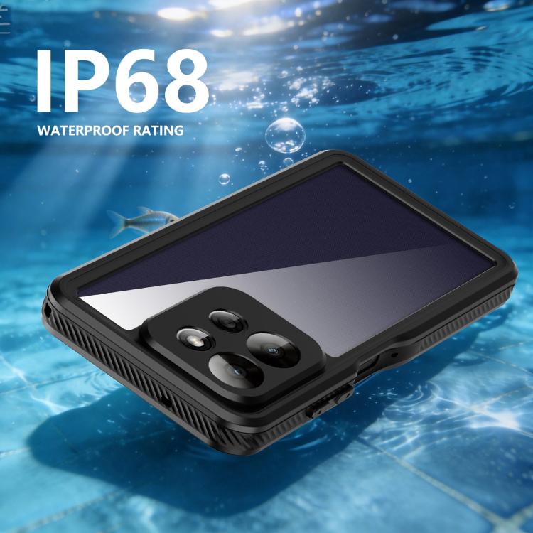 For Motorola Moto G Power 5G 2026 RedPepper Shockproof IP68 Waterproof PC Hybrid TPU Phone Case - Black