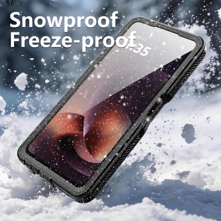 For Motorola Moto G Power 5G 2026 RedPepper Shockproof IP68 Waterproof PC Hybrid TPU Phone Case - Black