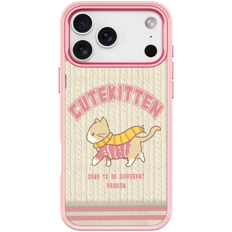 For iPhone 17 Pro Max Adorable Woolen Cat Pattern Magnetic Phone Case