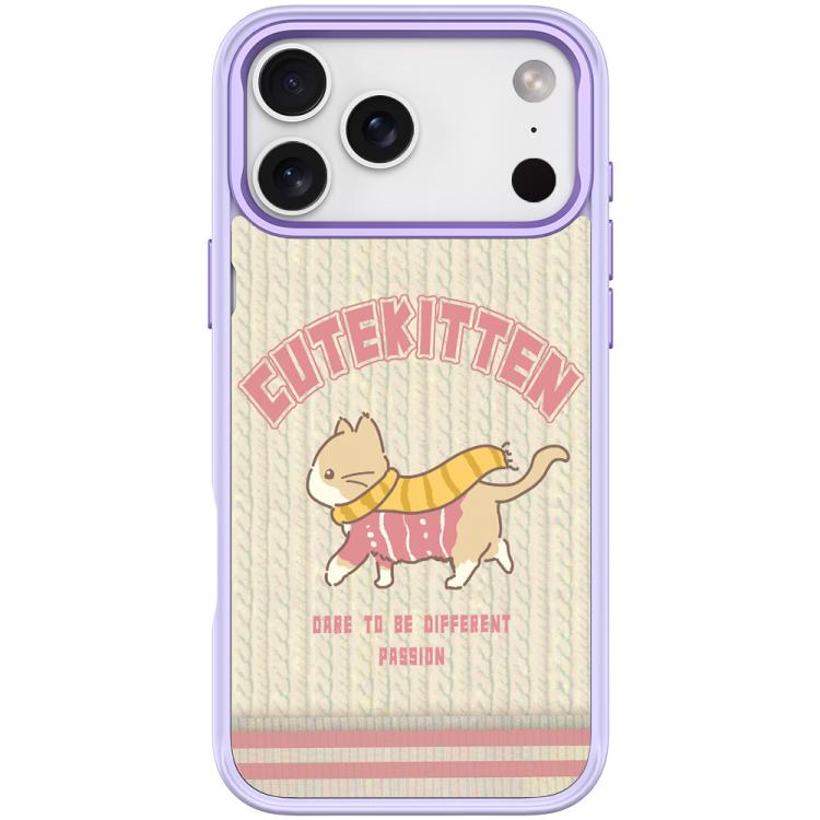 For iPhone 17 Pro Max Adorable Woolen Cat Pattern Magnetic Phone Case