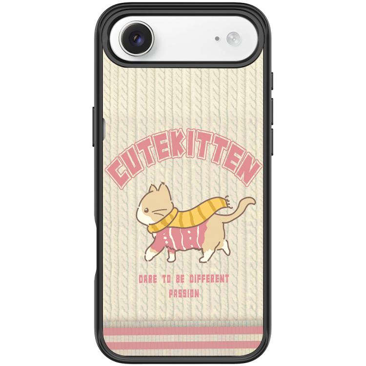 For iPhone Air Adorable Woolen Cat Pattern Magnetic Phone Case
