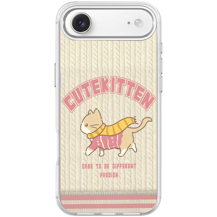 For iPhone Air Adorable Woolen Cat Pattern Magnetic Phone Case