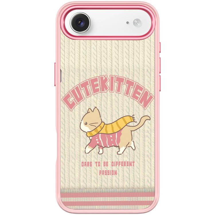 For iPhone Air Adorable Woolen Cat Pattern Magnetic Phone Case