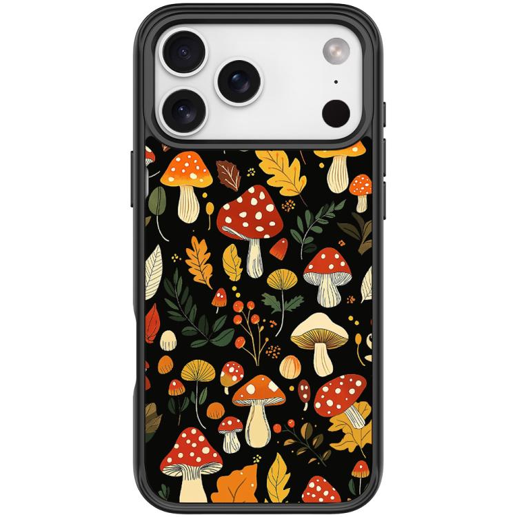 For iPhone 17 Pro Jungle Mushrooms Pattern Magnetic Phone Case