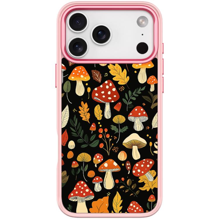 For iPhone 17 Pro Jungle Mushrooms Pattern Magnetic Phone Case