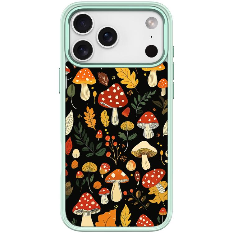 For iPhone 17 Pro Jungle Mushrooms Pattern Magnetic Phone Case