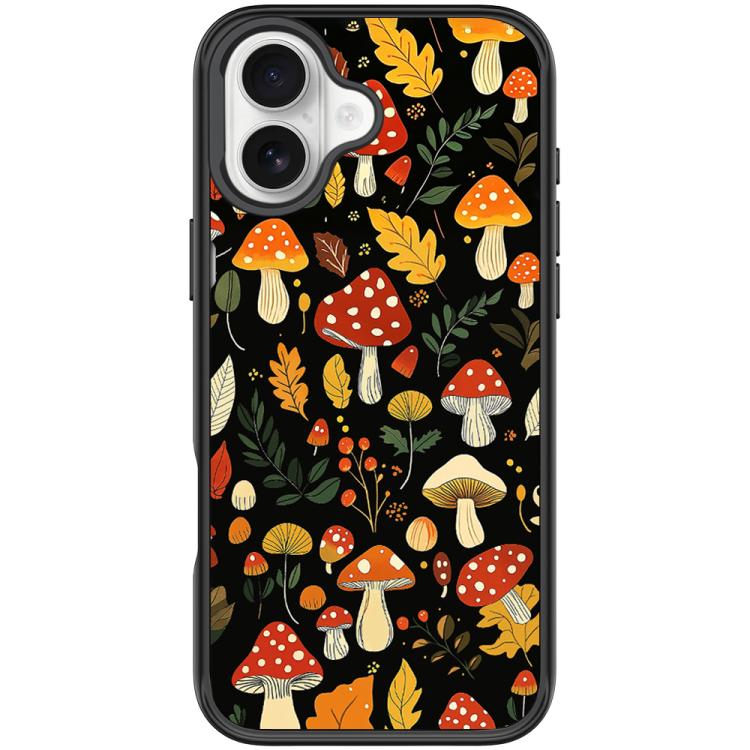 For iPhone 17 Jungle Mushrooms Pattern Magnetic Phone Case