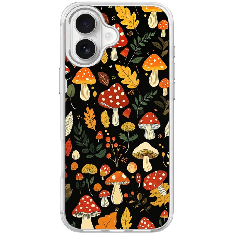 For iPhone 17 Jungle Mushrooms Pattern Magnetic Phone Case