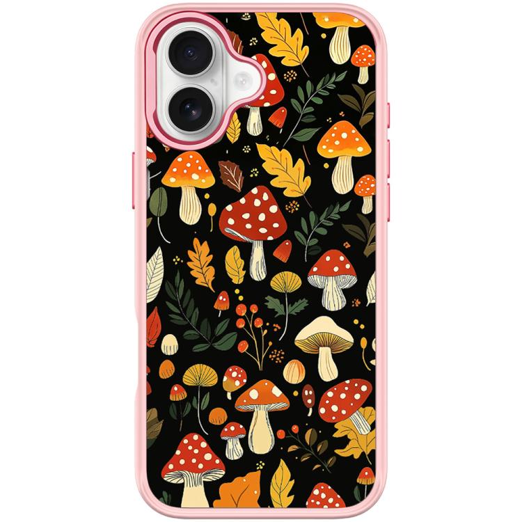 For iPhone 17 Jungle Mushrooms Pattern Magnetic Phone Case