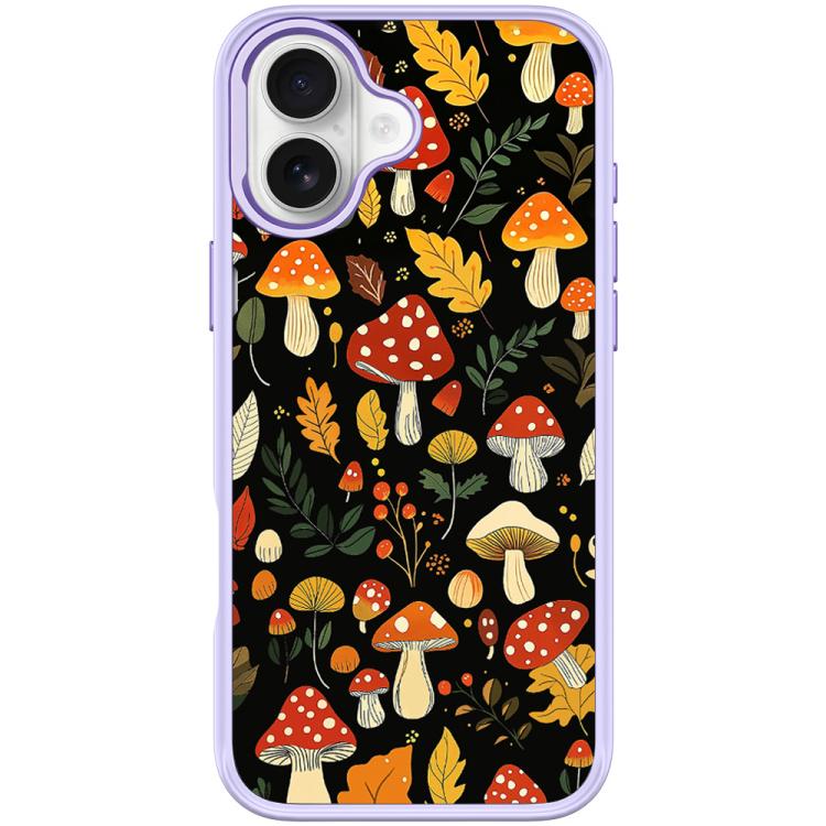 For iPhone 17 Jungle Mushrooms Pattern Magnetic Phone Case