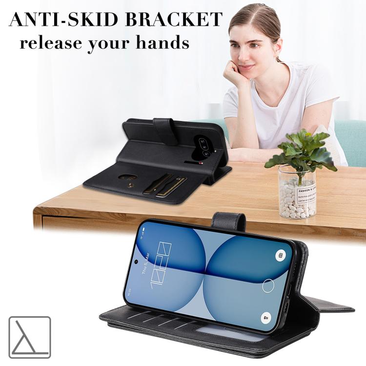 For Nothing Phone 4a Multi-Function Wallet 10 Card Slots Leather Phone Case