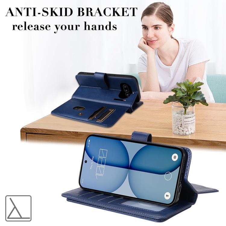 For Nothing Phone 4a Multi-Function Wallet 10 Card Slots Leather Phone Case