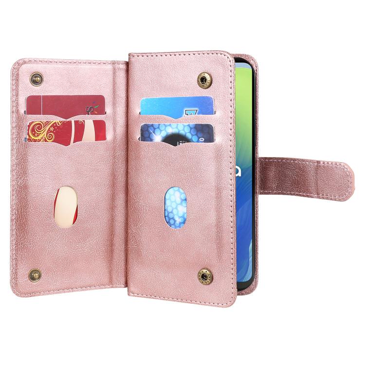 For Nothing Phone 4a Multi-Function Wallet 10 Card Slots Leather Phone Case