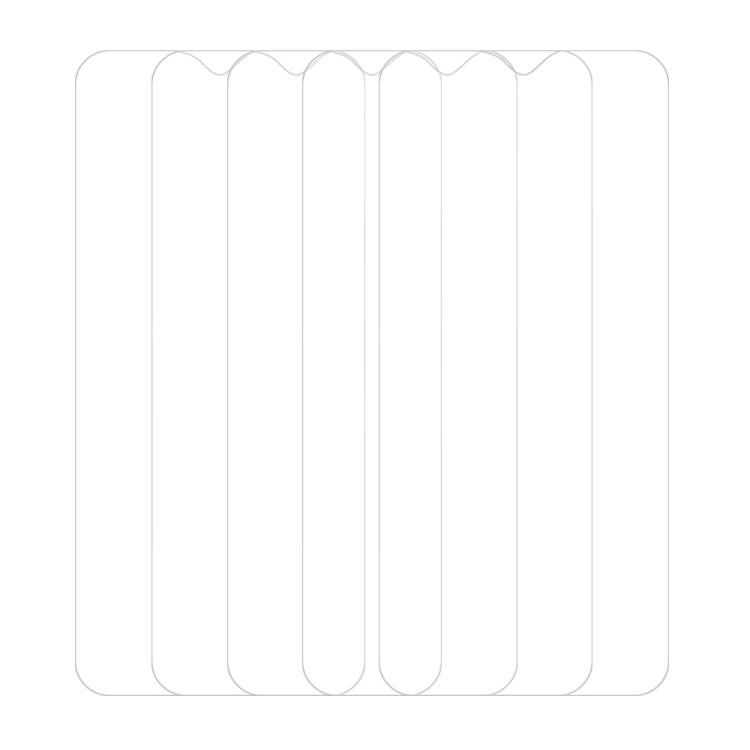 For Tecno Pop 6 Pro 5pcs / Pack Do As You Wish HD Tempered Glass Film - Transparent