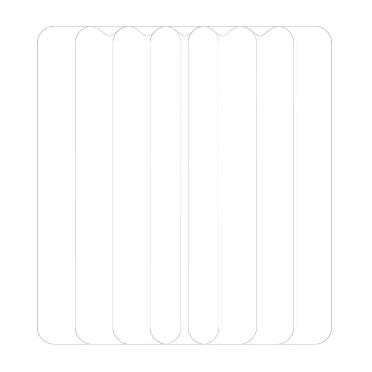For Tecno Spark 7 5pcs / Pack Do As You Wish HD Tempered Glass Film - Transparent
