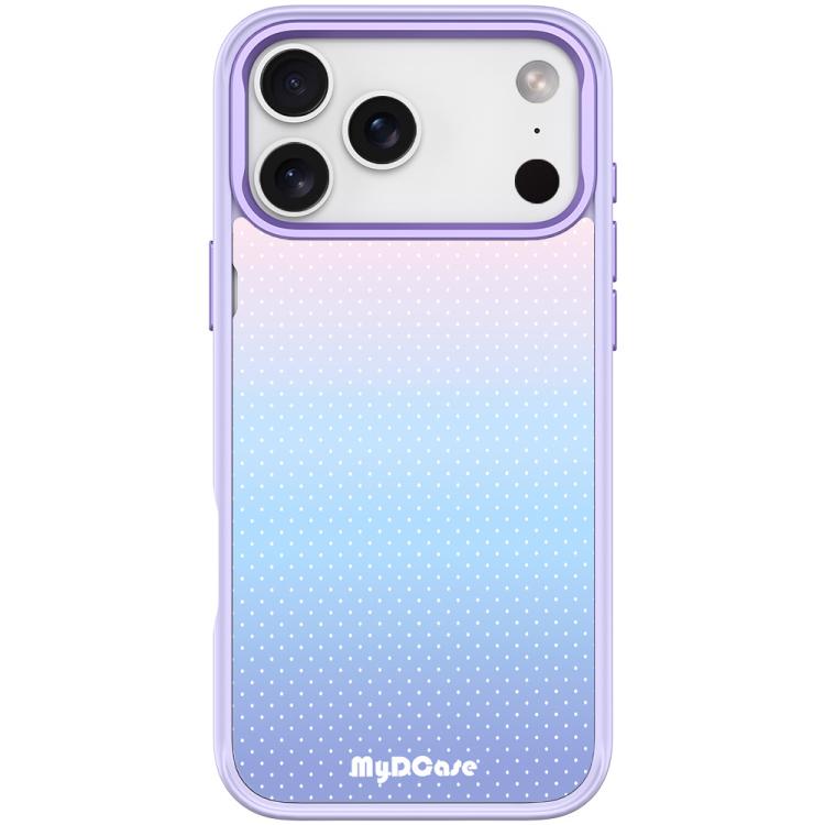 For iPhone 17 Pro Max Sky Blue Dots Pattern Magnetic Phone Case