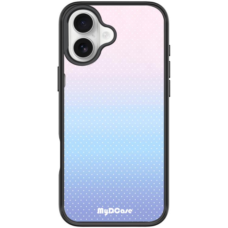 For iPhone 17 Sky Blue Dots Pattern Magnetic Phone Case