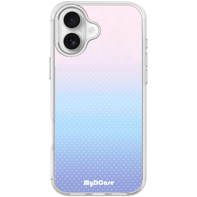 For iPhone 17 Sky Blue Dots Pattern Magnetic Phone Case