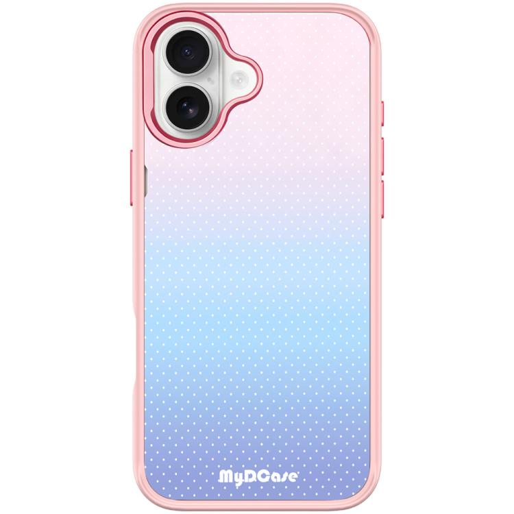 For iPhone 17 Sky Blue Dots Pattern Magnetic Phone Case