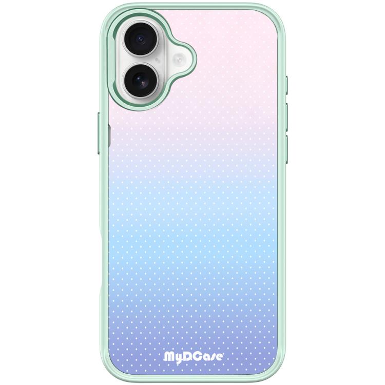 For iPhone 17 Sky Blue Dots Pattern Magnetic Phone Case