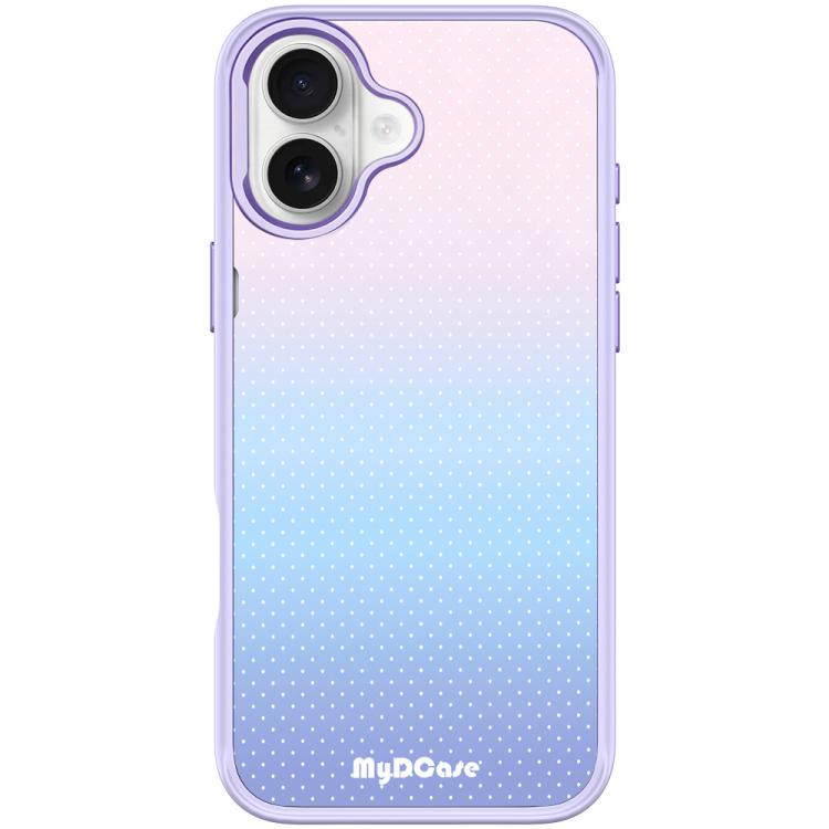 For iPhone 17 Sky Blue Dots Pattern Magnetic Phone Case