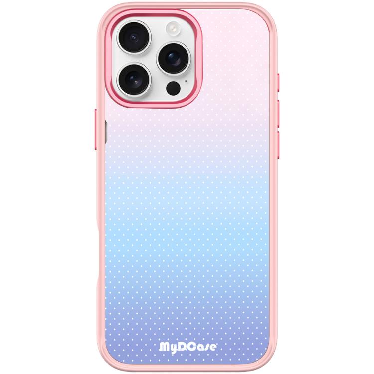 For iPhone 16 Pro Sky Blue Dots Pattern Magnetic Phone Case