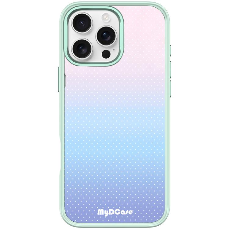 For iPhone 16 Pro Sky Blue Dots Pattern Magnetic Phone Case
