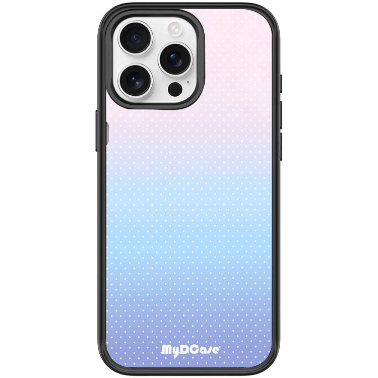 For iPhone 15 Pro Max Sky Blue Dots Pattern Magnetic Phone Case